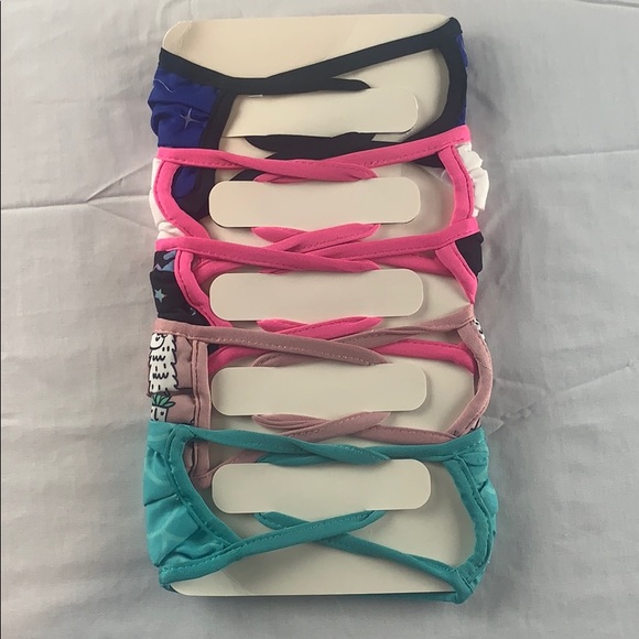 Glitzy face masks (set of 5) - Picture 3 of 3